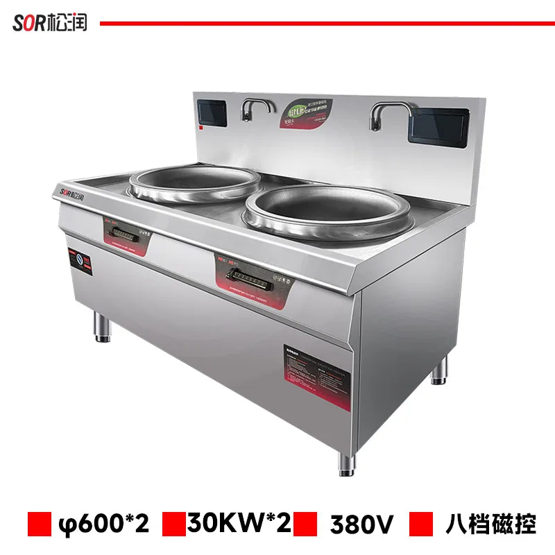 Double-Burner induksi periuk stok Range, 600 mm